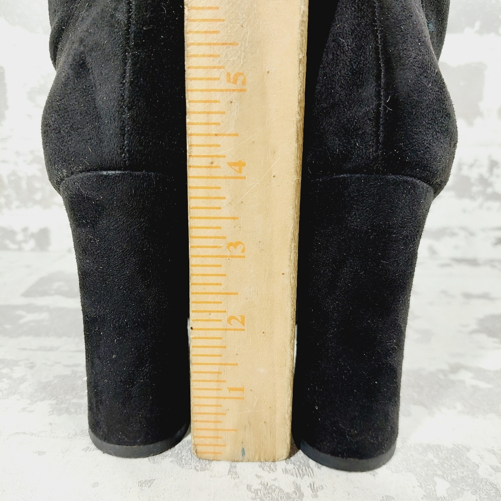 NEW Circus by Sam Edelman Francis Black Heeled Platform Ankle Bootie i204 - Picture 7 of 12